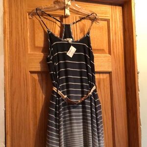 Ya Los Angeles Black and White Sleeveless Sundress